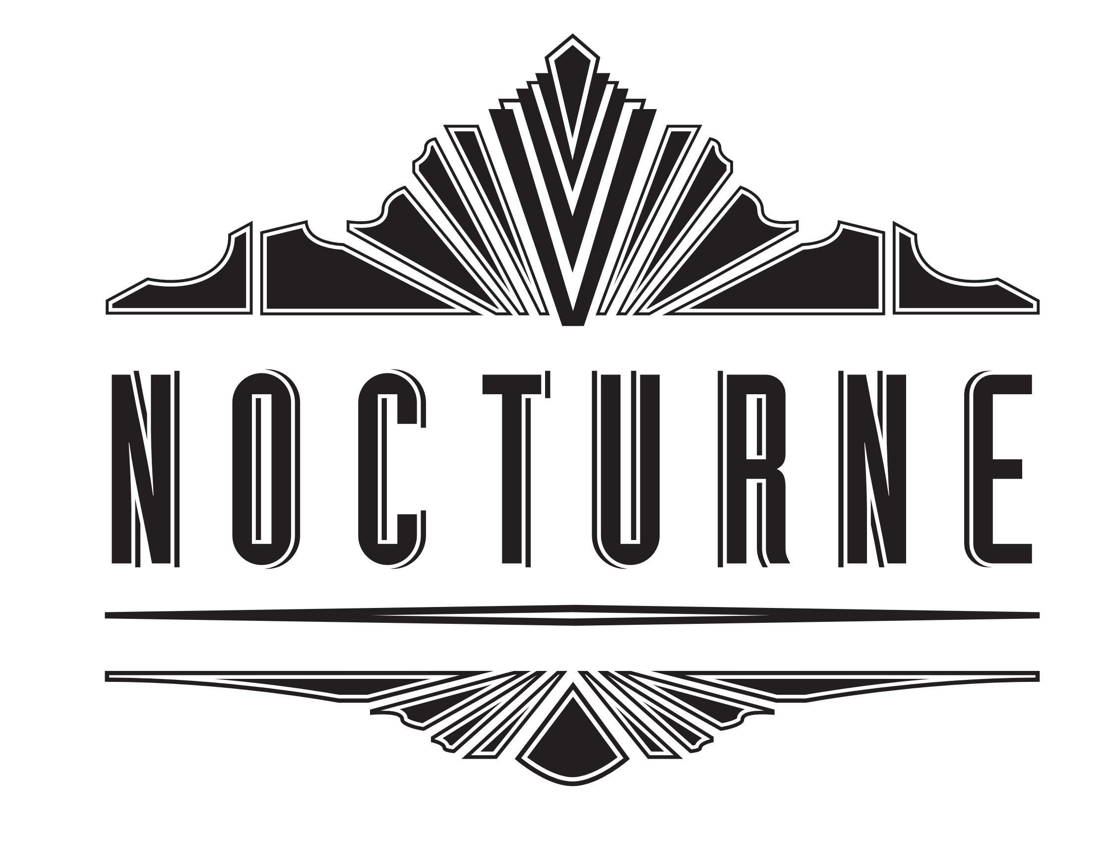 Nocturne logo BW trans